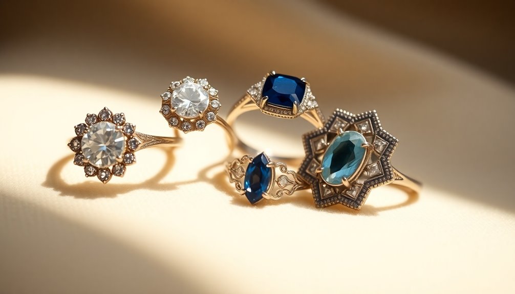 1920s vintage wedding rings