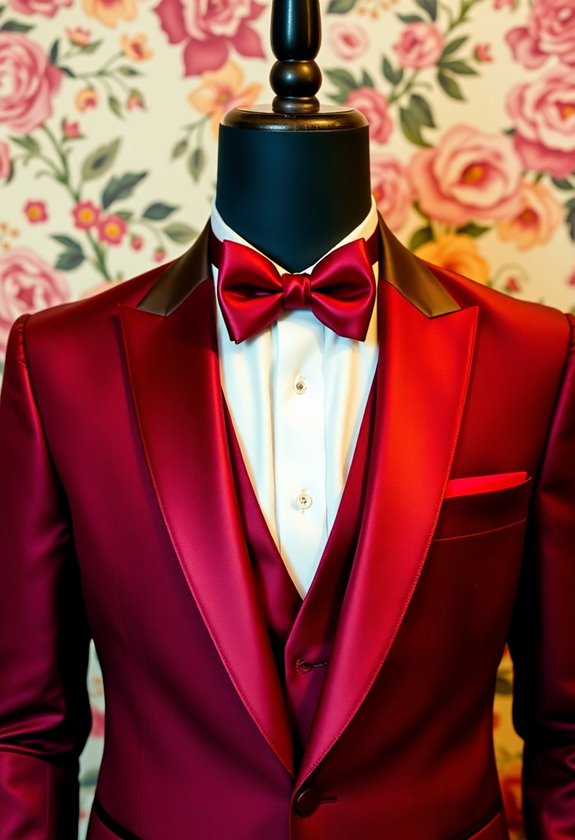 1980s retro style tuxedos