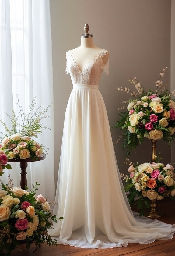 a line silhouette bridal elegance