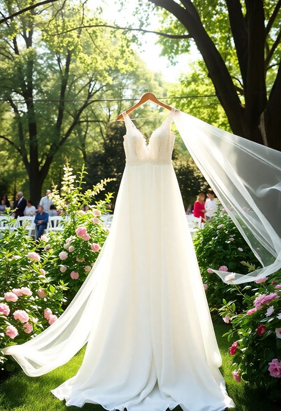 a line wedding dress elegance