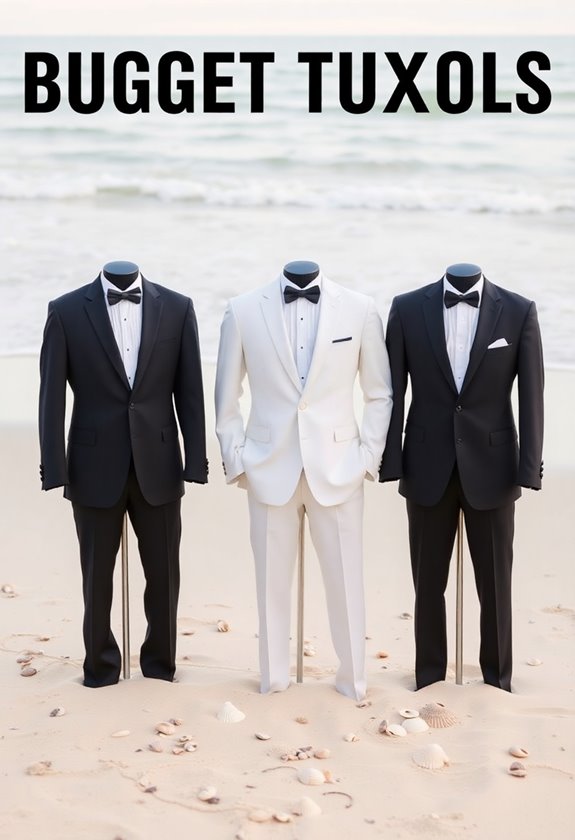 affordable beach wedding tuxedos