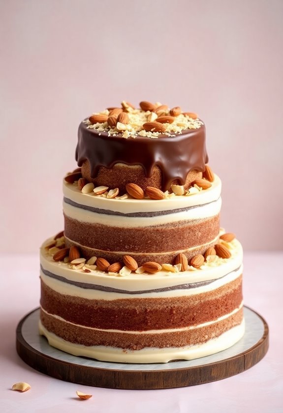almond joy wedding cake