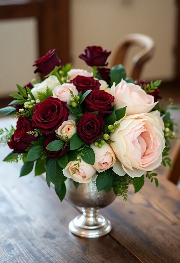 antique winter wedding flowers