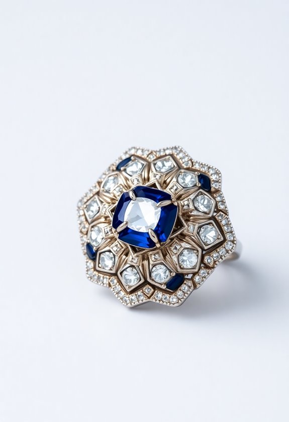 art deco statement ring elegance