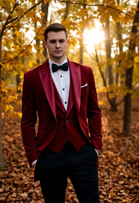 autumn inspired tuxedo choices