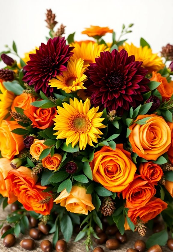 autumn wedding color palettes