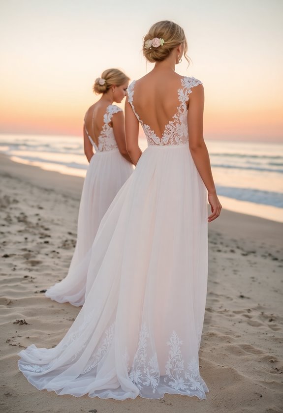 beach wedding dress trends