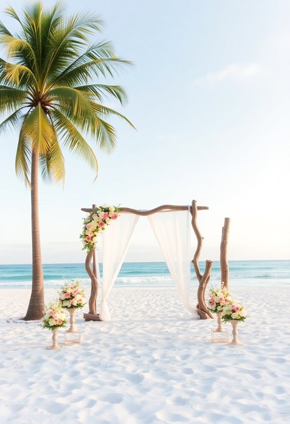 beachfront love celebration setup