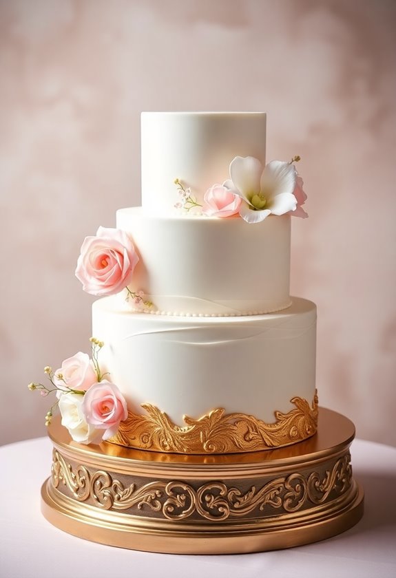 beautiful wedding cake colors