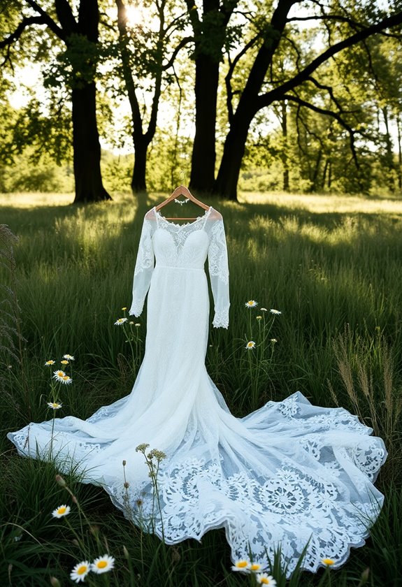 bohemian lace wedding gowns