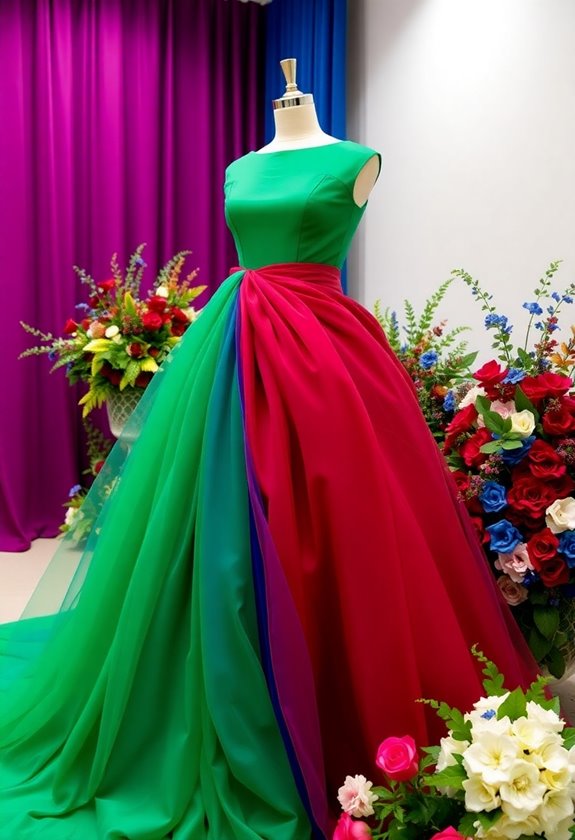 bold and vibrant wedding dresses