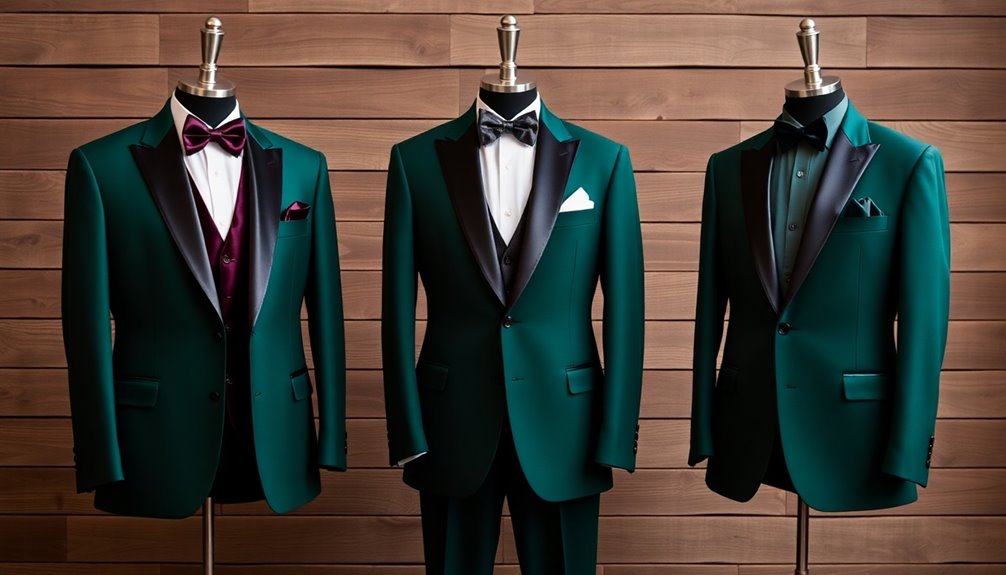 bold forest green tuxedo choices