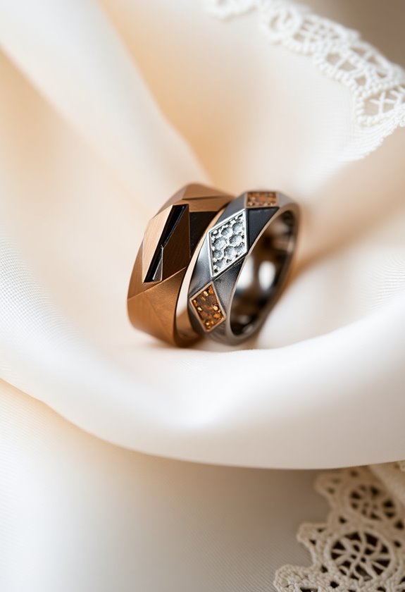 bold modern geometric rings