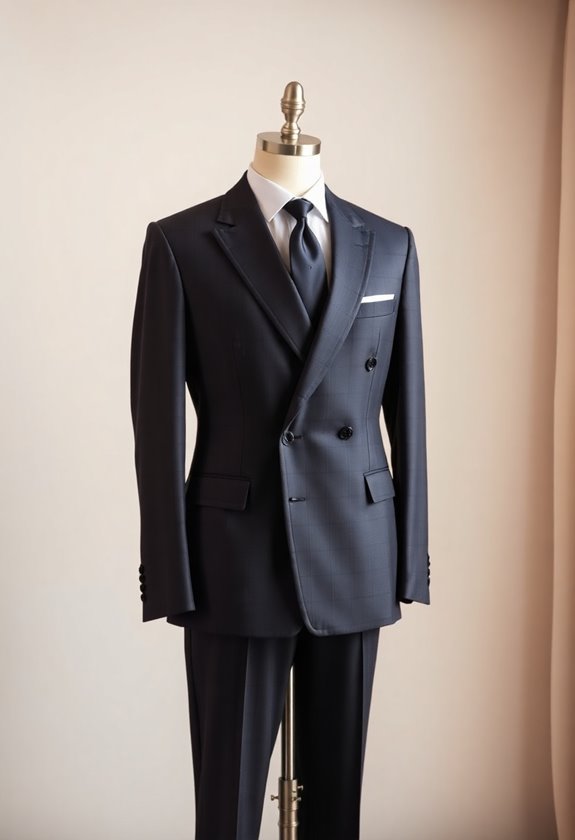 bold statement double breasted tuxedo