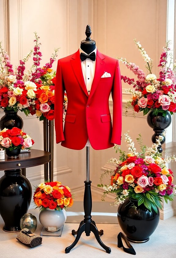 bold tuxedos for grooms