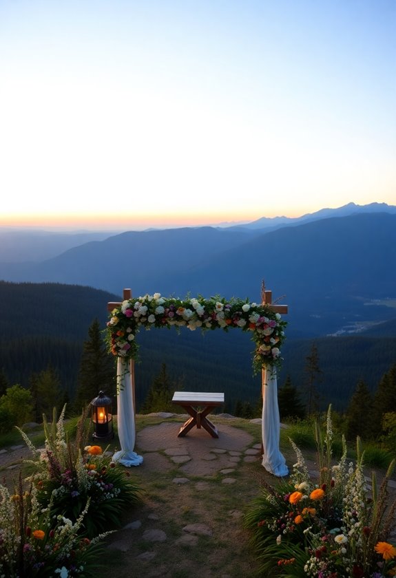 breathtaking mountain wedding views