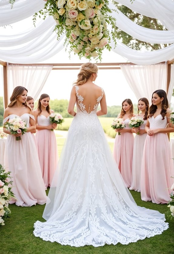 bridal party attire coordination