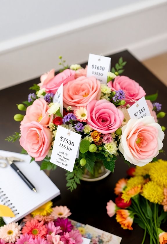 budget and floral needs