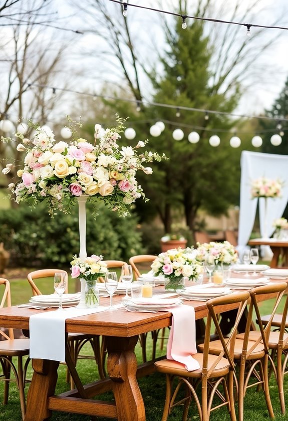 budget friendly easter wedding decor