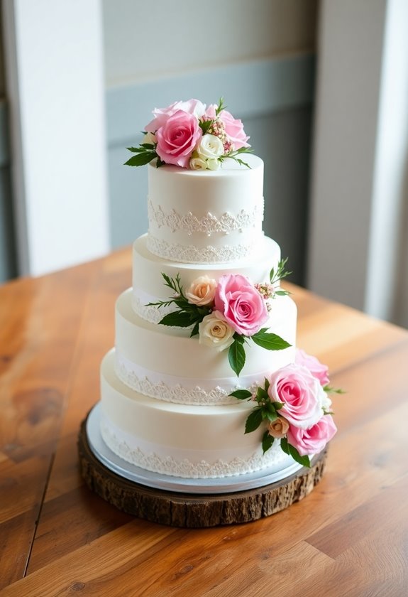 budget friendly stunning wedding cakes