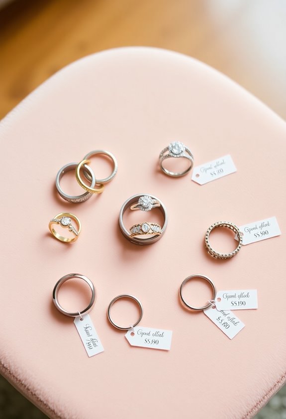 budgeting for wedding rings
