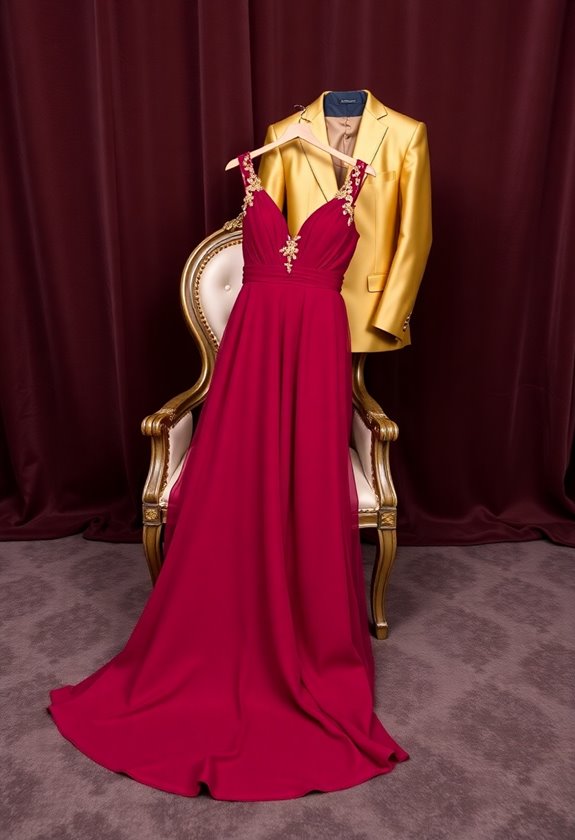 burgundy and gold elegance