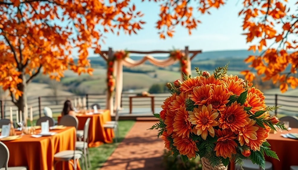 burnt orange wedding inspiration