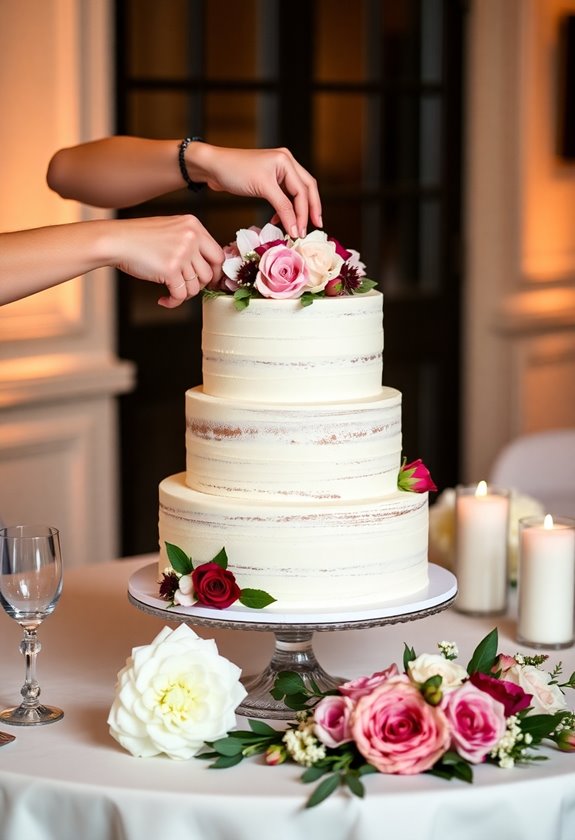 cake delivery and setup