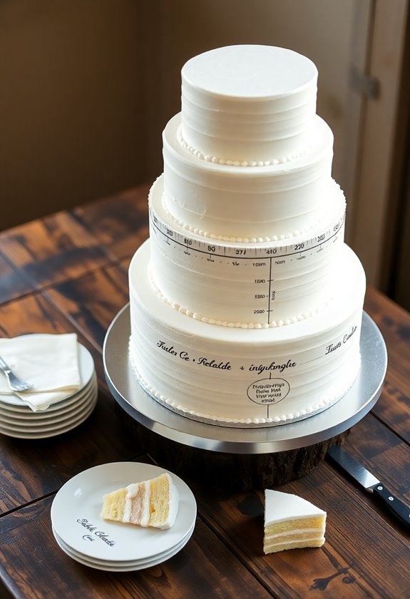 calculating wedding cake tiers