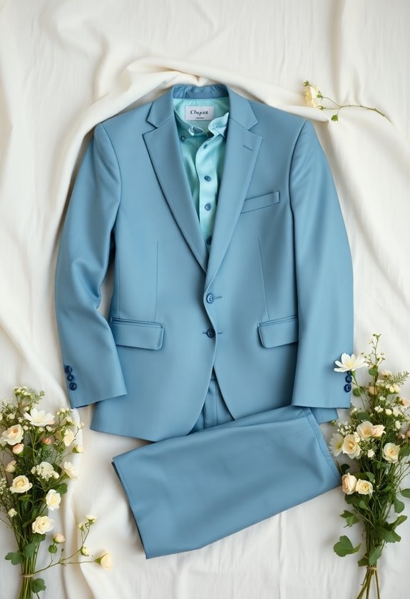 calming elegant dusty blue