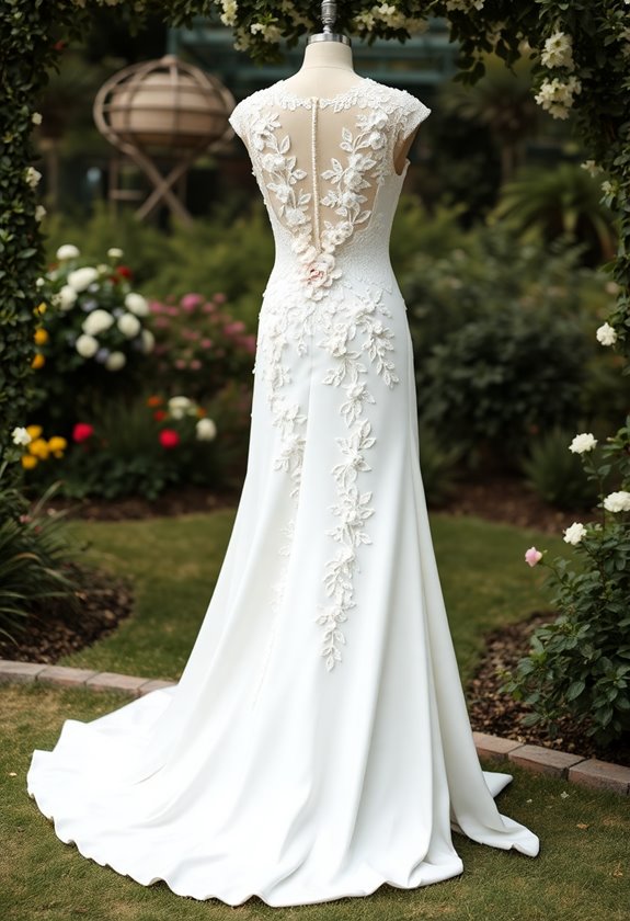 cascading floral wedding details