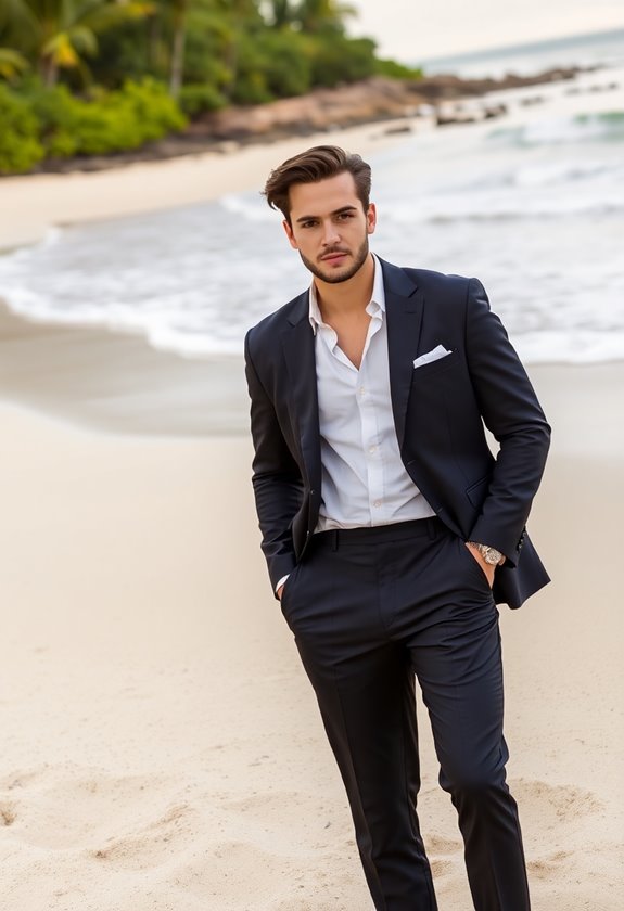 casual beach wedding attire