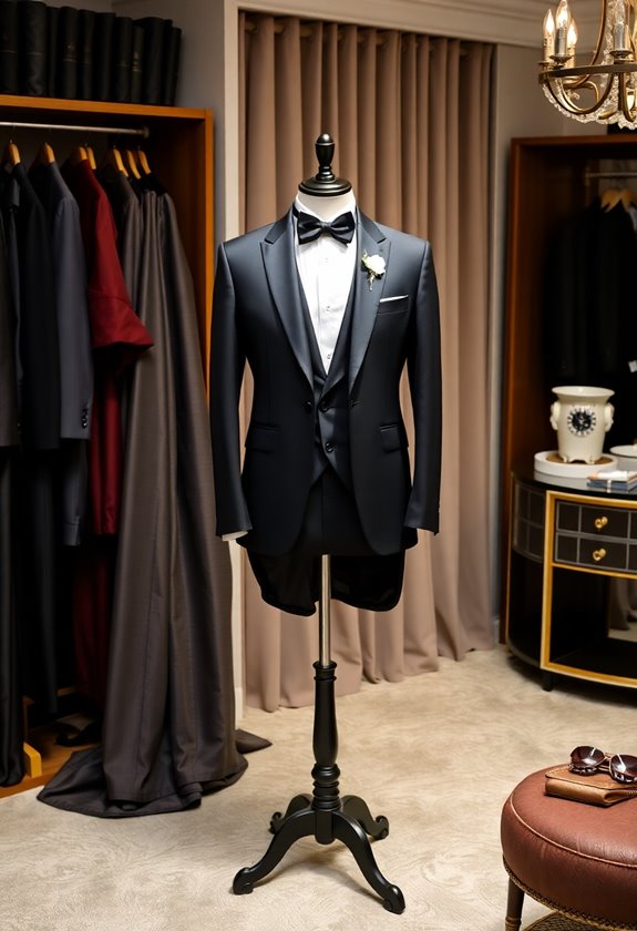 charcoal gray tuxedo elegance