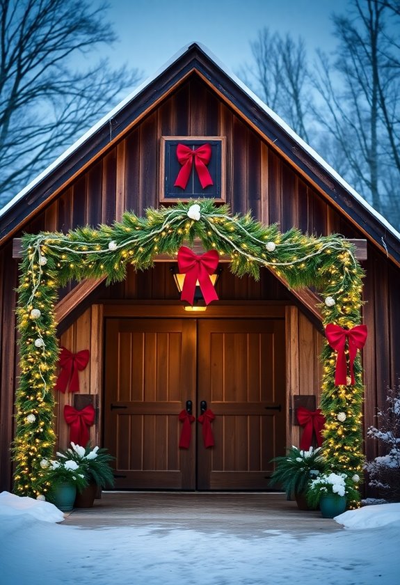 charming barn christmas wedding