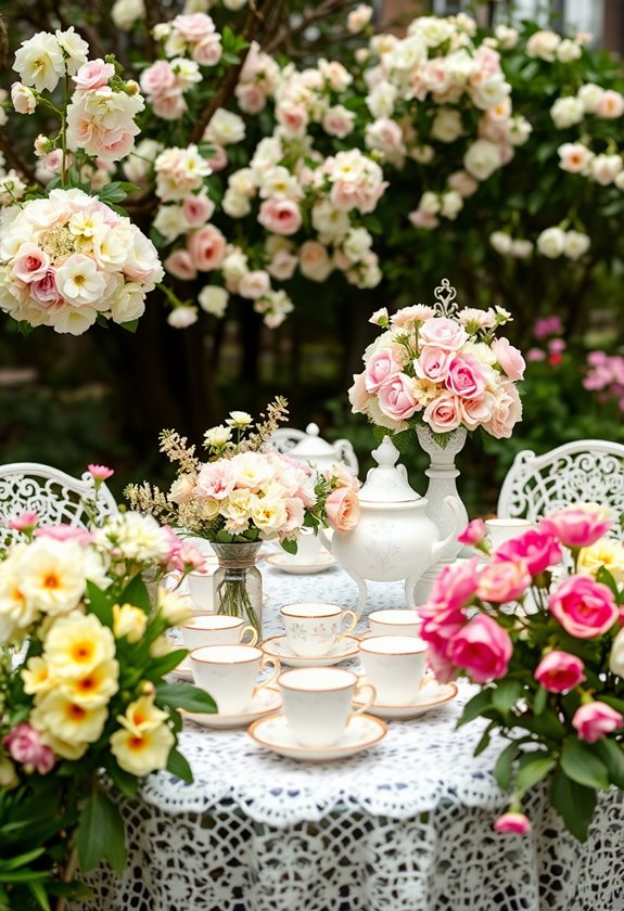 charming garden tea celebration