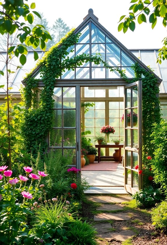 charming greenhouse wedding venue