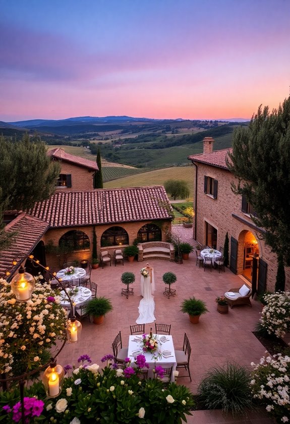 charming tuscan wedding venue