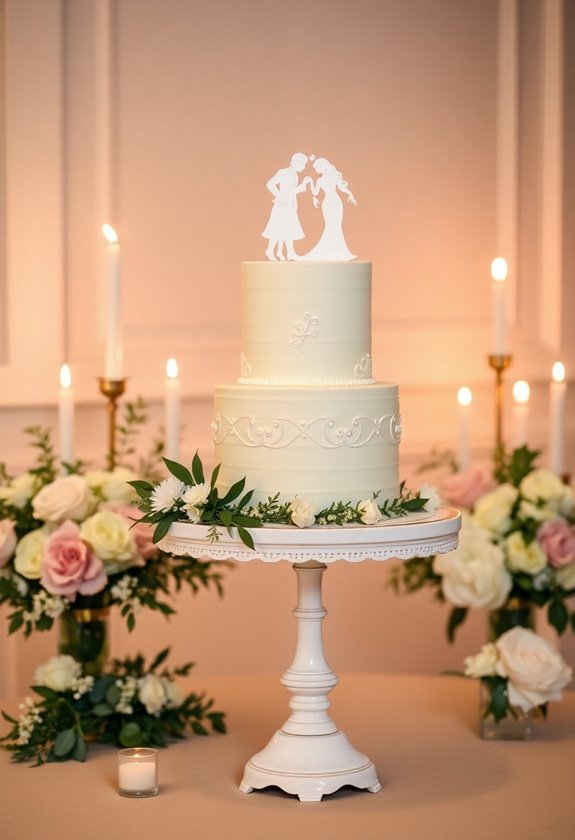 charming wedding cake toppers