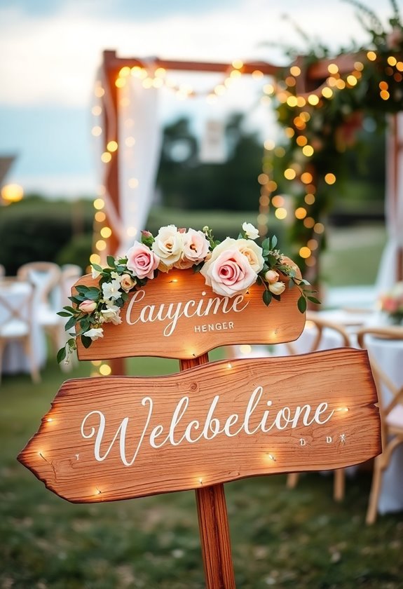 charming wedding signage ideas
