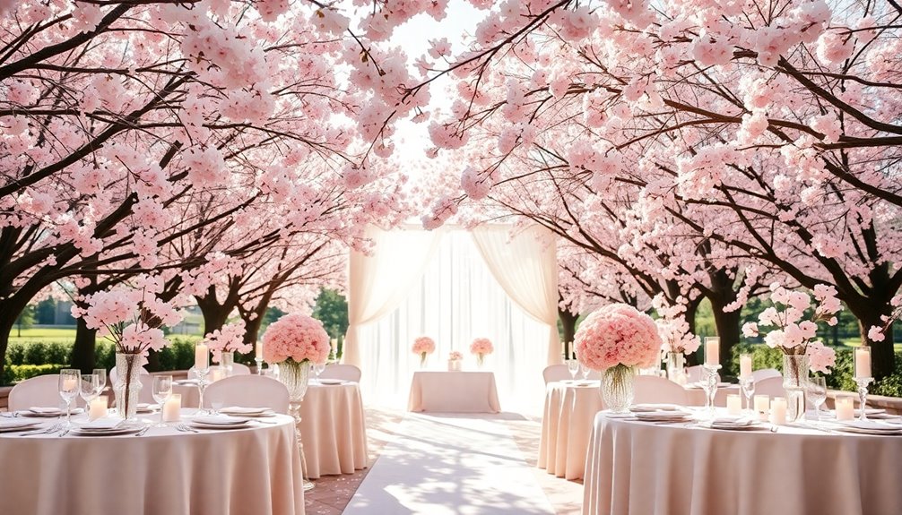 cherry blossom wedding decor