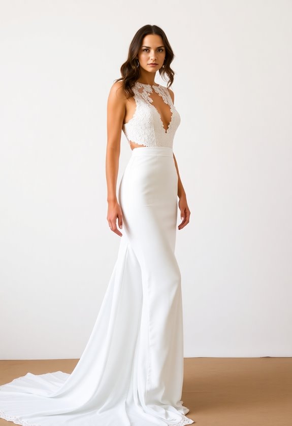 chic comfortable unique bridal alternative