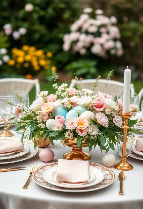 chic easter wedding theme