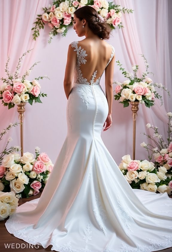 chic mermaid wedding dress