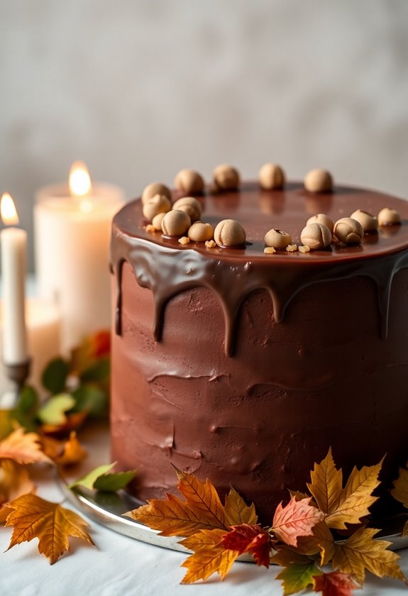 chocolate hazelnut wedding cake