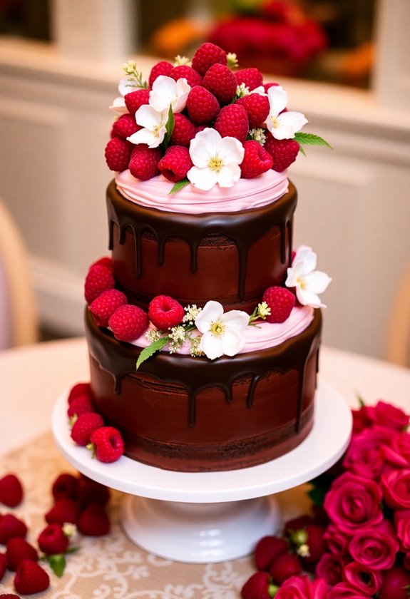 chocolate raspberry cake delight