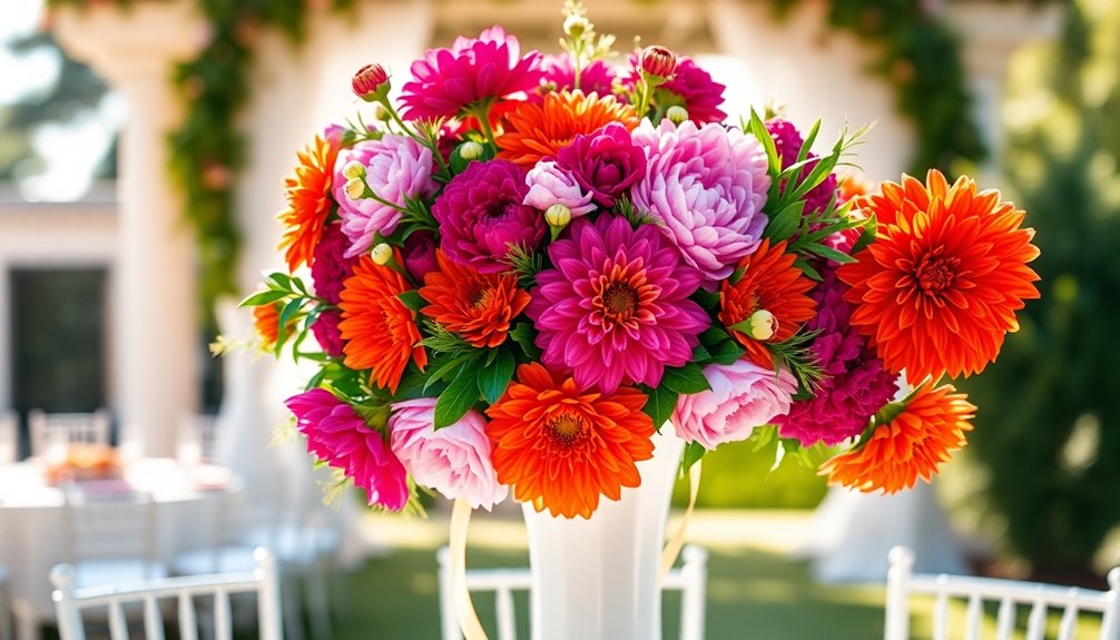choosing bold wedding florals