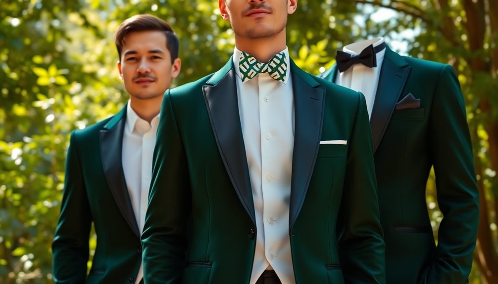 choosing forest green tuxedo factors