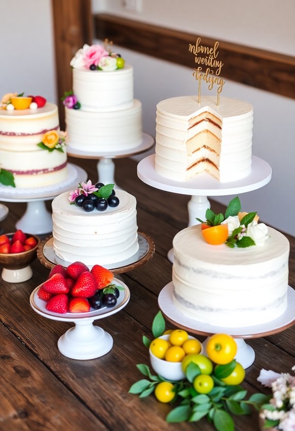 choosing wedding cake flavors