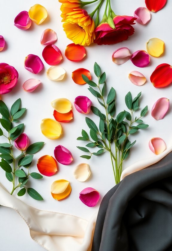 choosing wedding flower hues