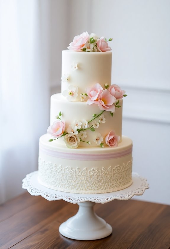 classic tiered wedding cakes